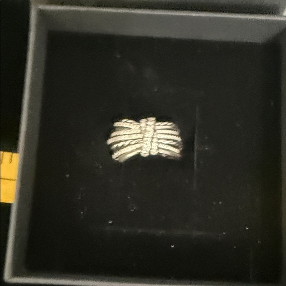 David Yurman Silver Multi-Band Ring Authentic - Picture 2 of 8